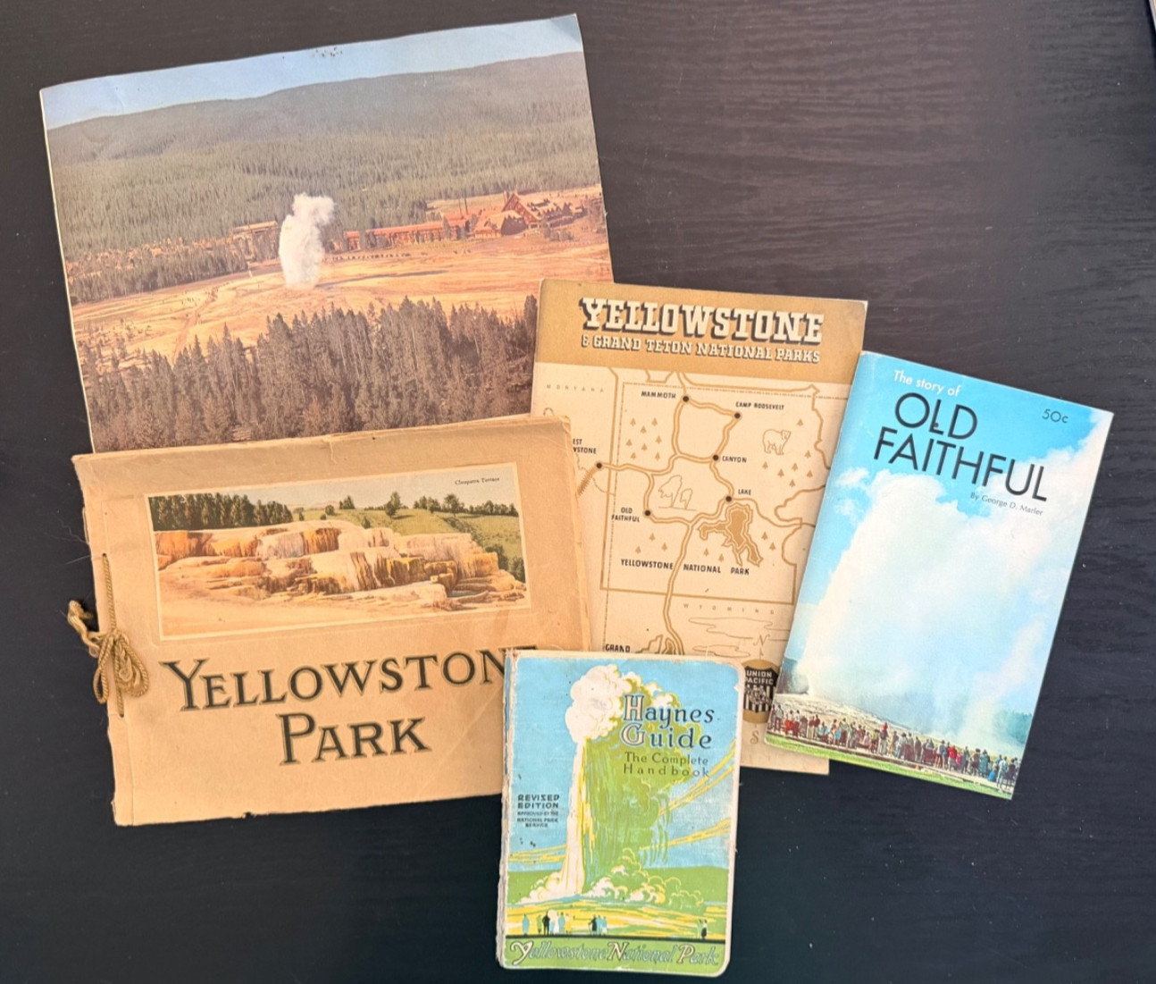Vintage Yellowstone National Park Ephemera Mixed Lot! Maps~Postcards~Souvenirs++