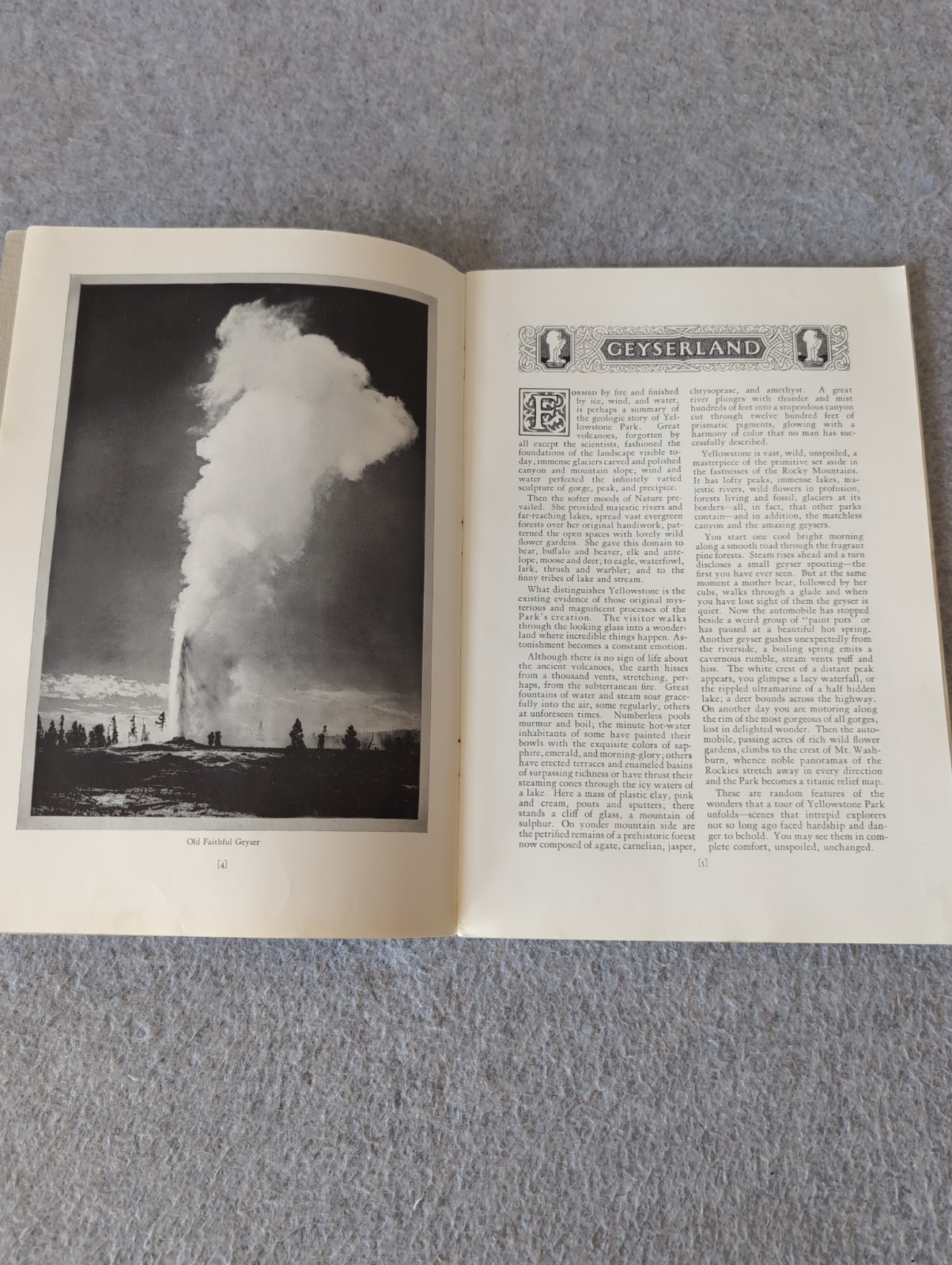 1925 Yellowstone National Park Union Pacific Overland Route 40 Page Booklet Maps