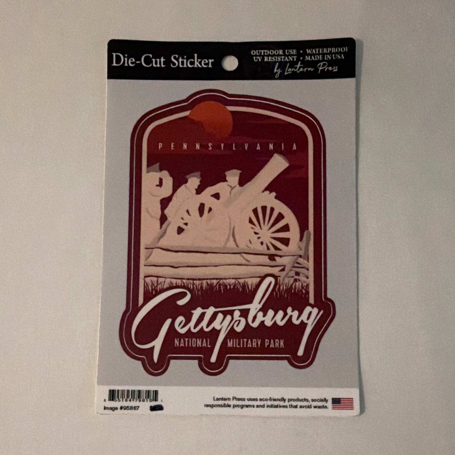 Gettysburg National Military Park Die-Cut Sticker/Decal – National Parks Theme