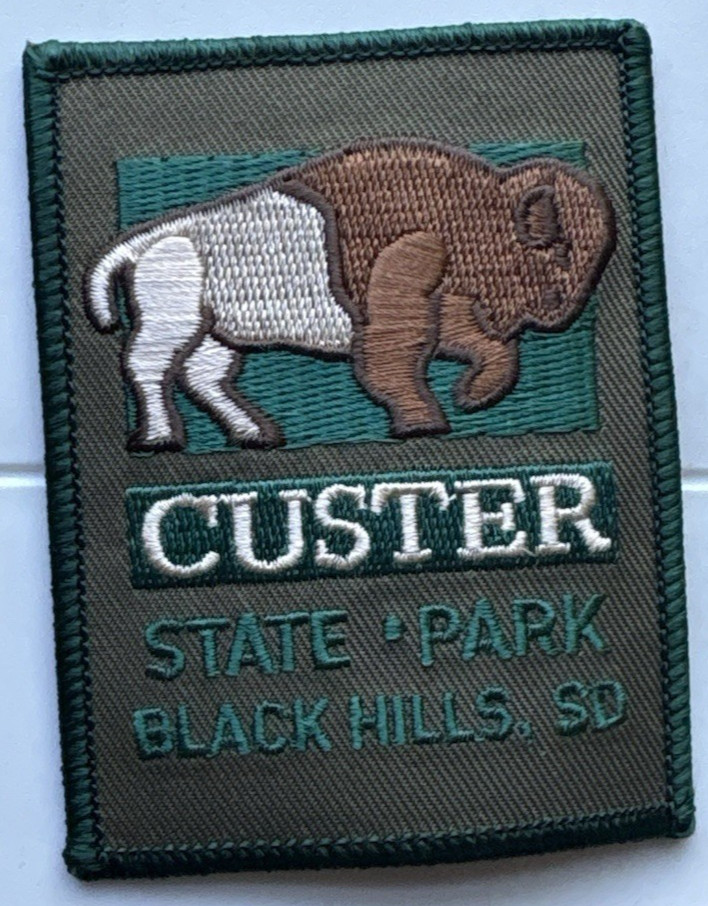 Custer State Park Black Hills South Dakota Souvenir Embroidered Patch Badge