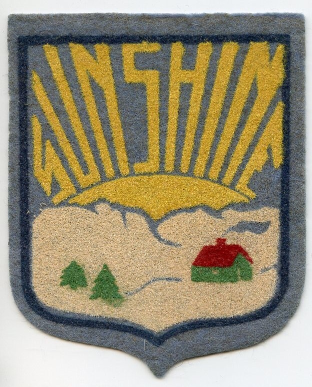 SUNSHINE VILLAGE BANFF ALBERTA CANADA VERY EARLY 1930s RARE PATCH