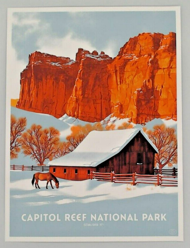 59 National Parks Print Series 17/59 Lot