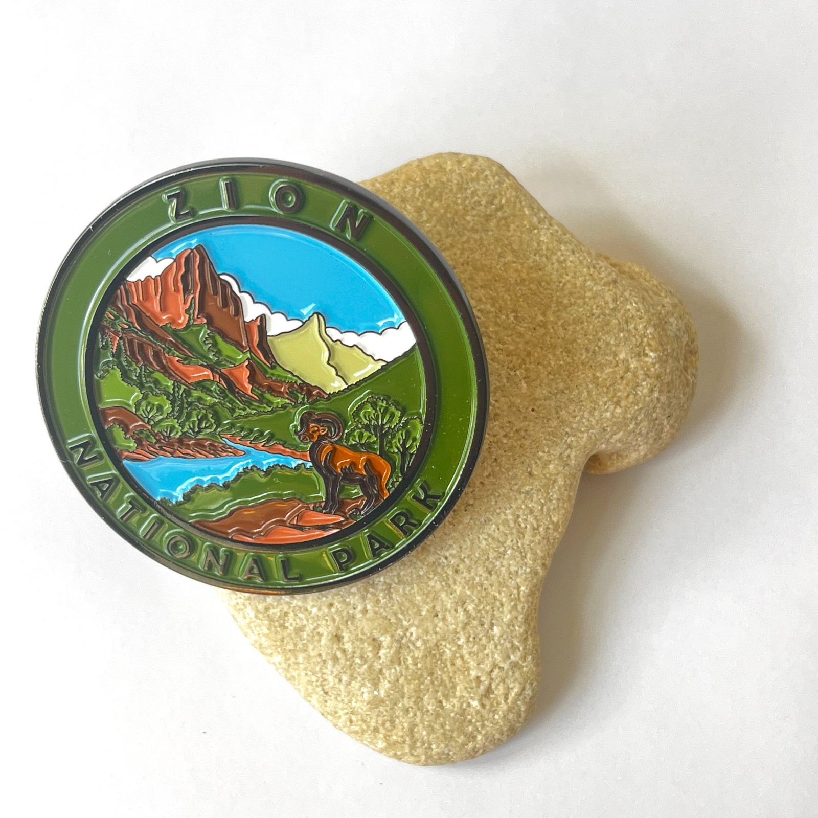 Cre8Travel Zion National Park Collectible Magnet – Watchman Overlook Bighorn NEW