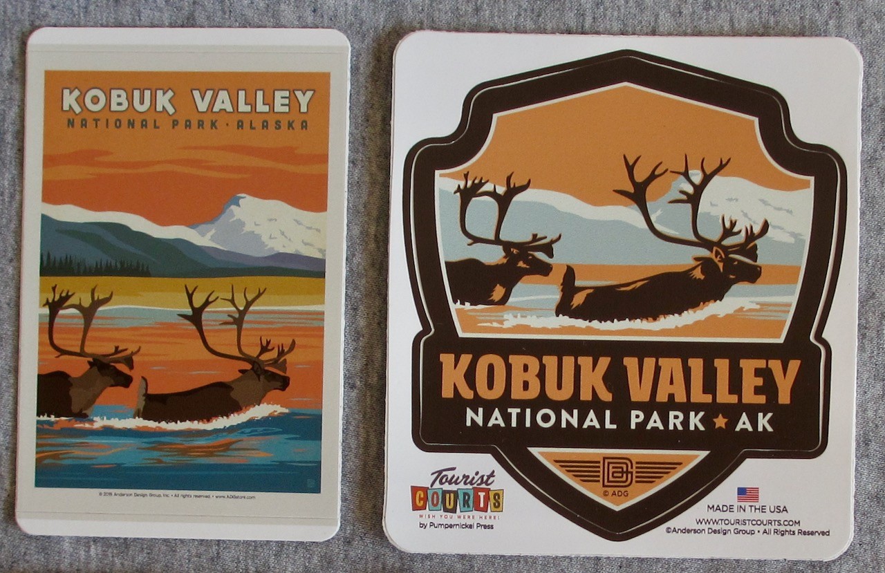 Kobuk Valley National Park Vinyl Sticker Set of 4