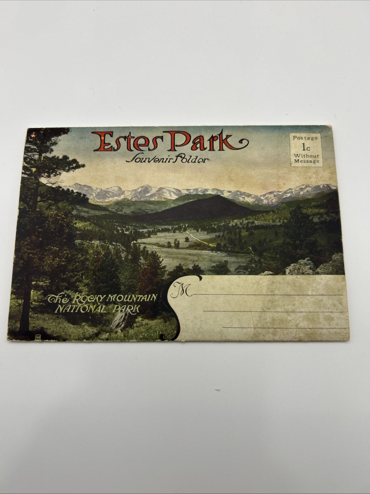 1920s Estes Park Souvenir Folder Picture Cards National Park Colorado Rocky Mts