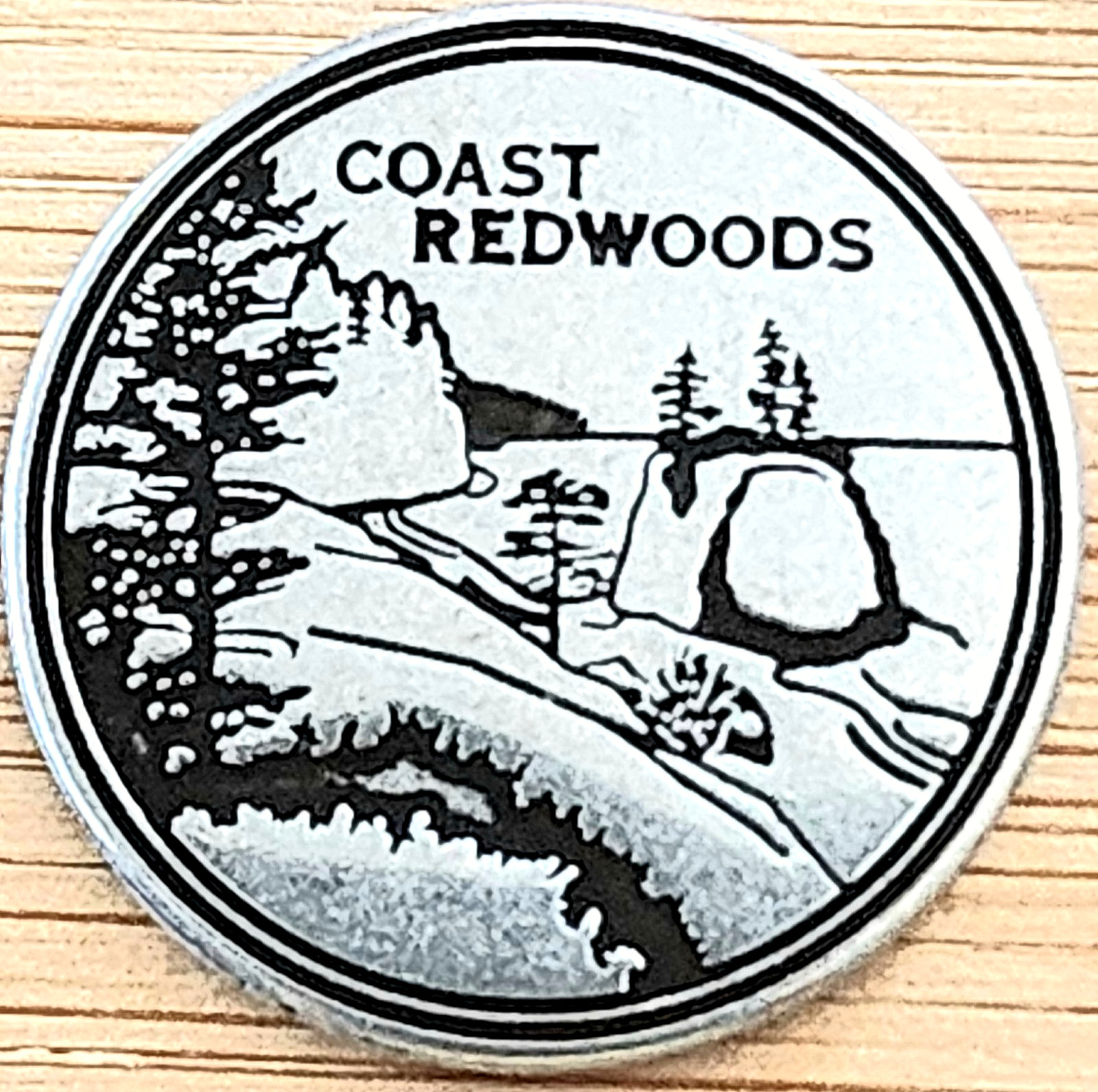 RARE – COAST REDWOODS – LAGOON – NATIONAL PARK TYPE TOKEN – CA – FREE SHIPPING