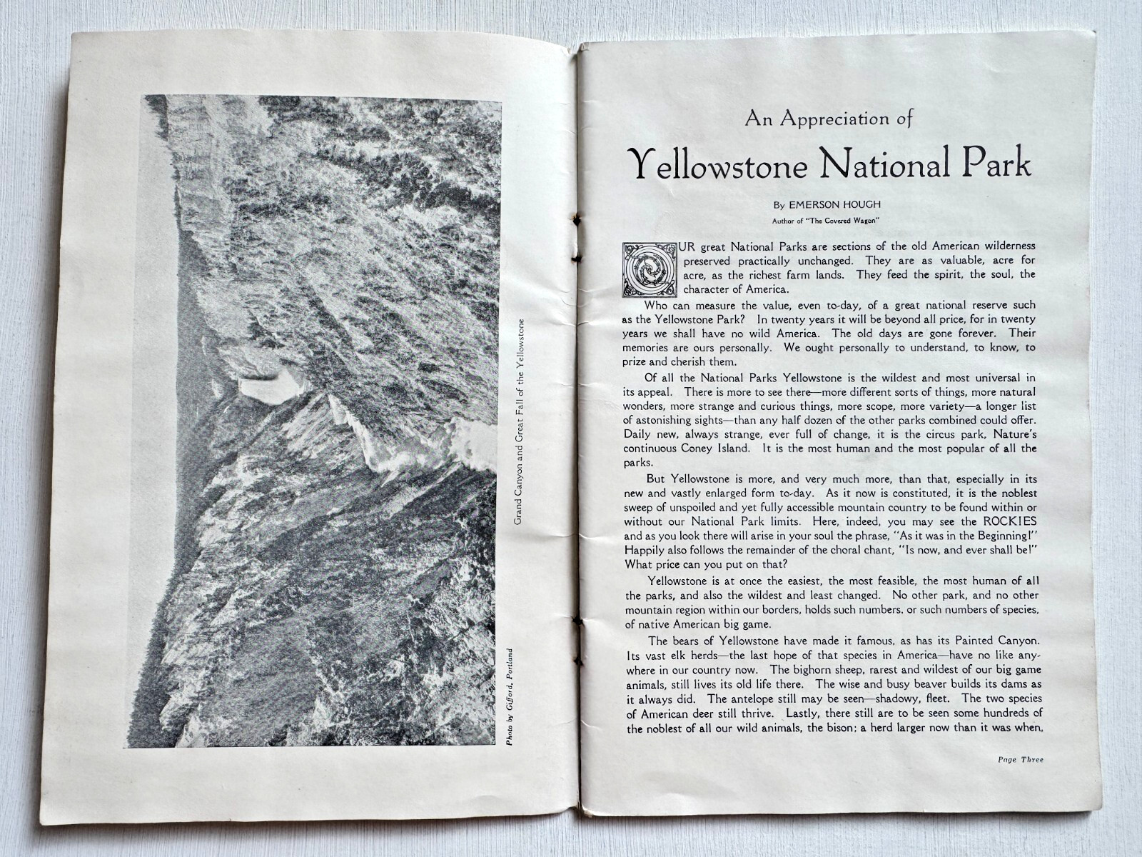 1920’s Yellowstone National Park Travel Guide by Northern Pacific Railroad