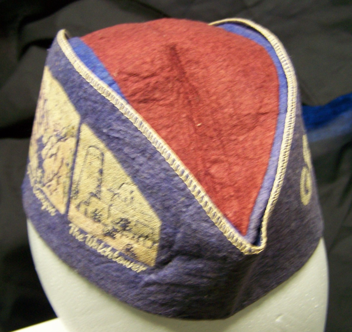 GRAND CANYON NATIONAL PARK~SOUVENIR ADVERTISING FELT CAP/HAT