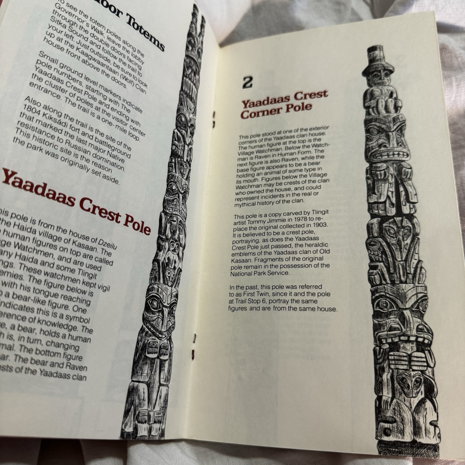 1980 “Carved History” Totem Poles House Posts Sitka National Historical Park AK