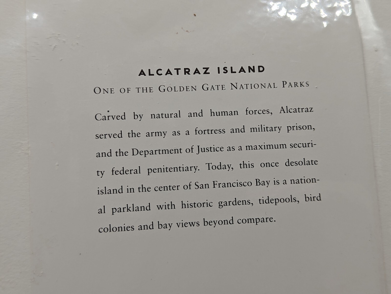 Vtg Alcatraz The Golden Gate National Parks Illustration Card Matted 8×10 Schwab