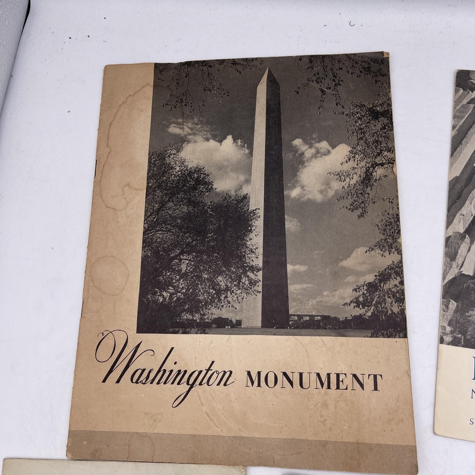 Lot National Park Booklets Jefferson Memorial Gettysburg Statue Liberty Monument
