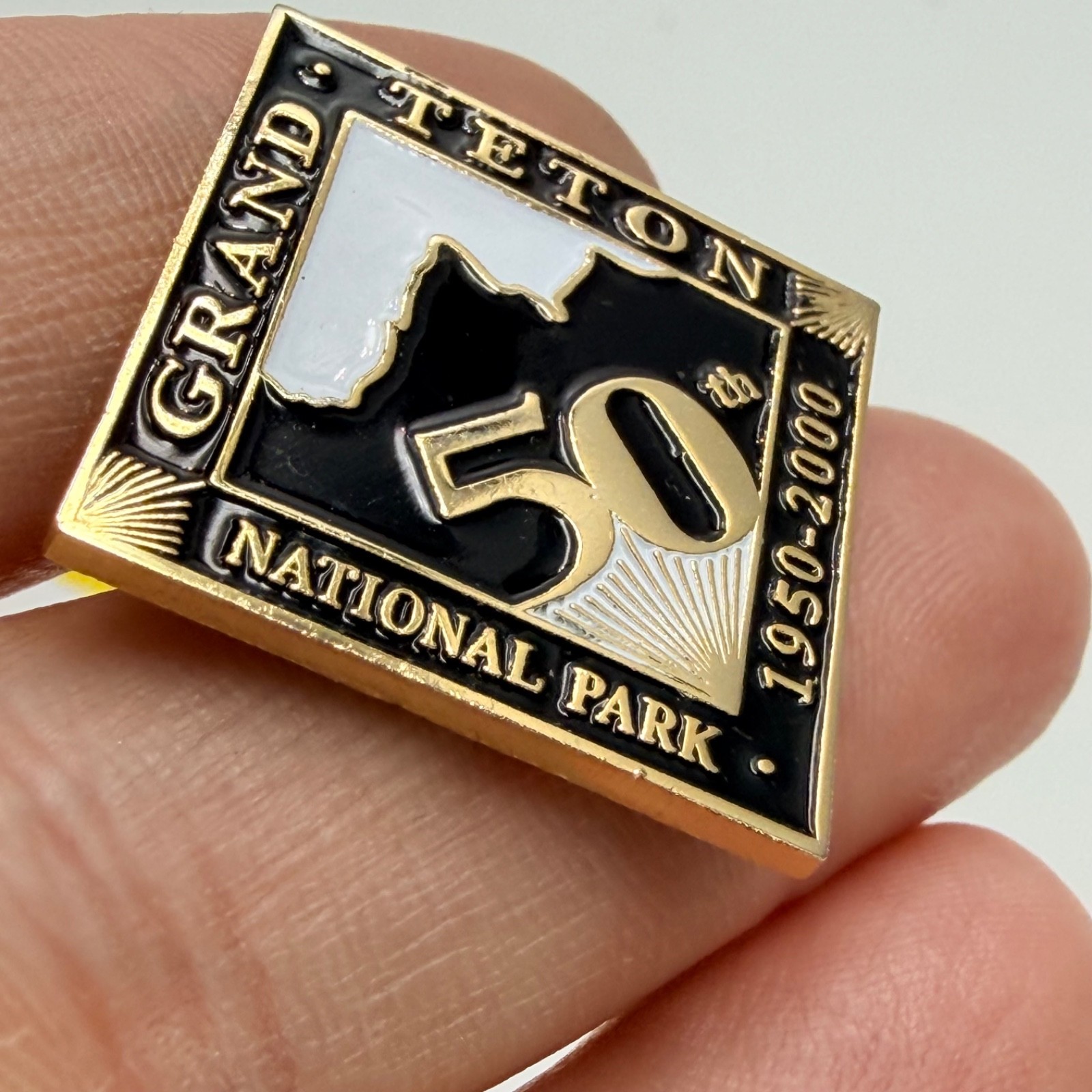 Grand Teton National Park Lapel Pin 50th Anniversary 1950 2000 Vintage