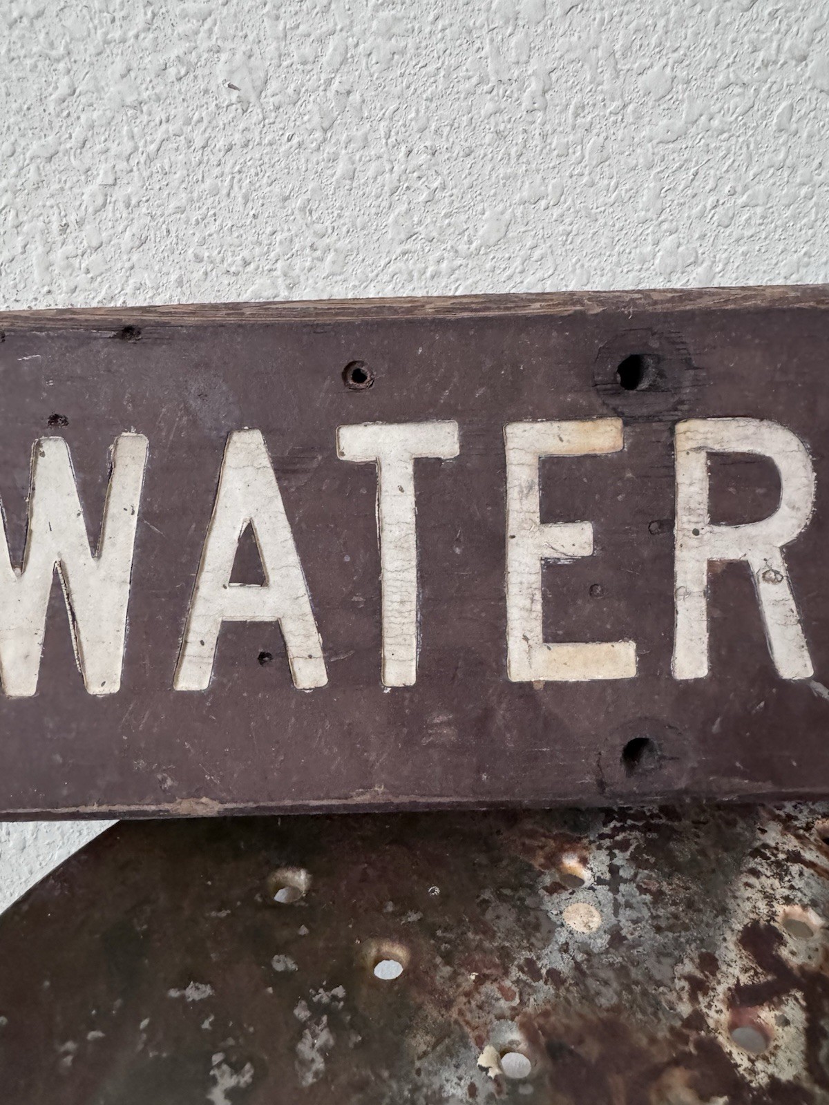 Vintage USFS US Forest Service National Park Water Wood Carved Sign nps