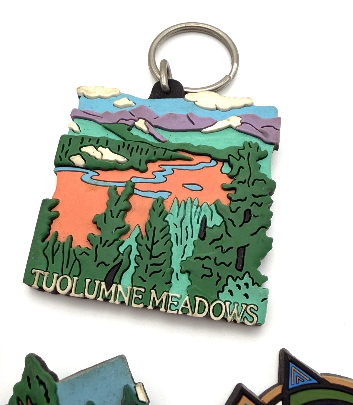 Yosemite National Park Keychain Lot Big Trees Tuolumne Meadows Rubber Souvenir