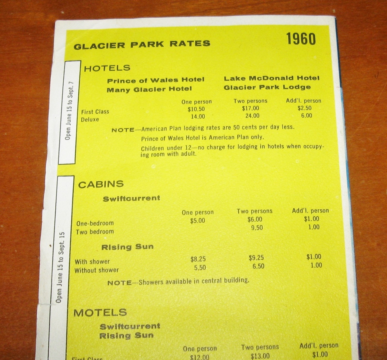 1960 Glacier National Park Brochure Greater Northern Railway USA Travel History