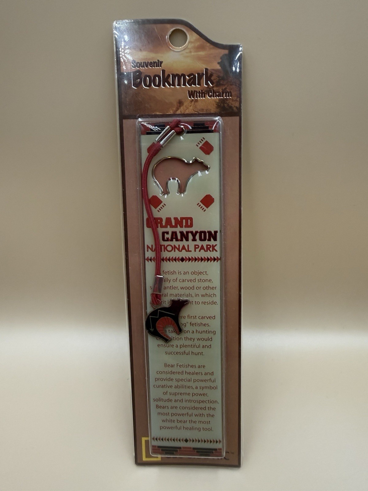 Grand Canyon National Park Bookmark BEAR National Geographic Brand New