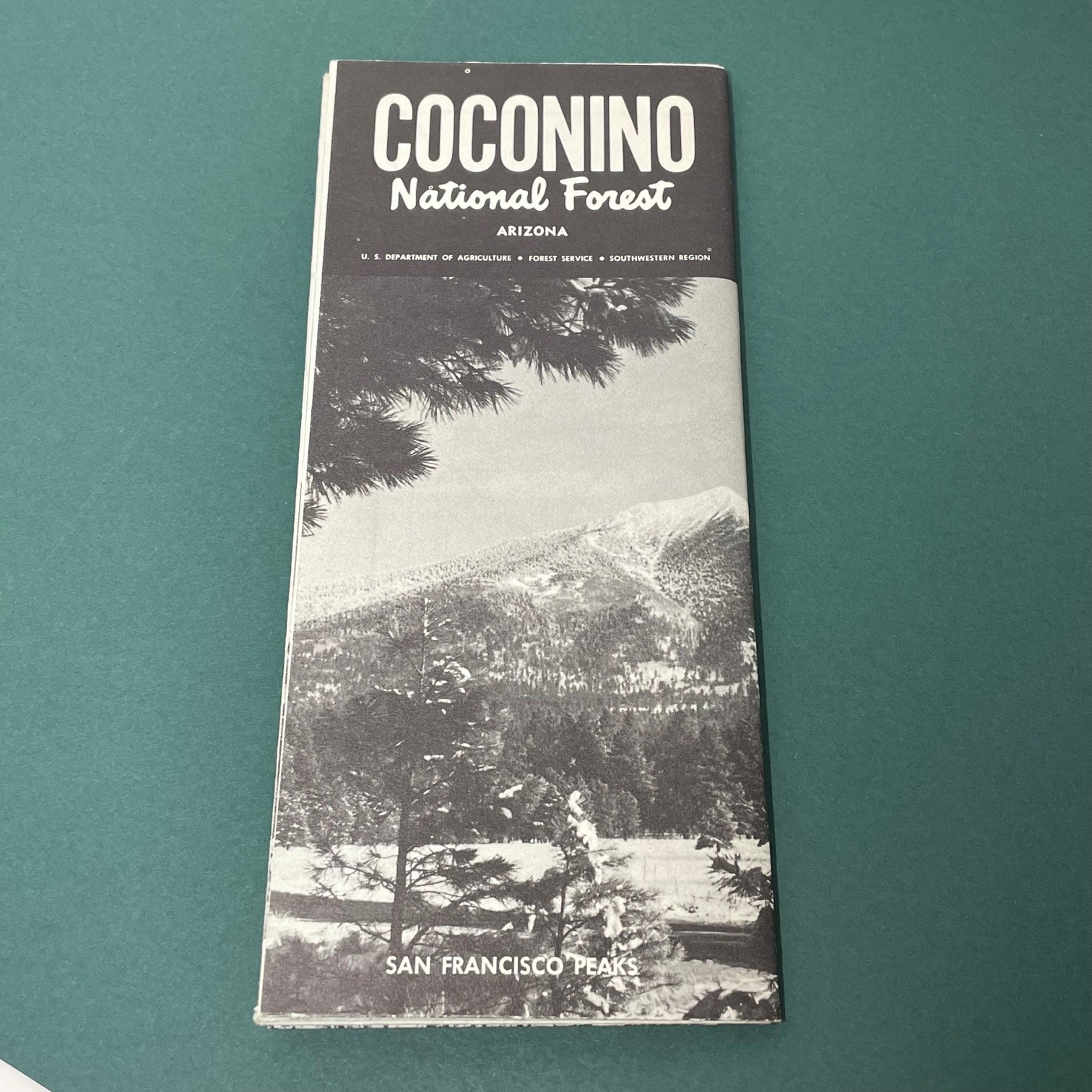 VTG 1968 Coconino National Forest Arizona Map US Dept of Agriculture – Excellent