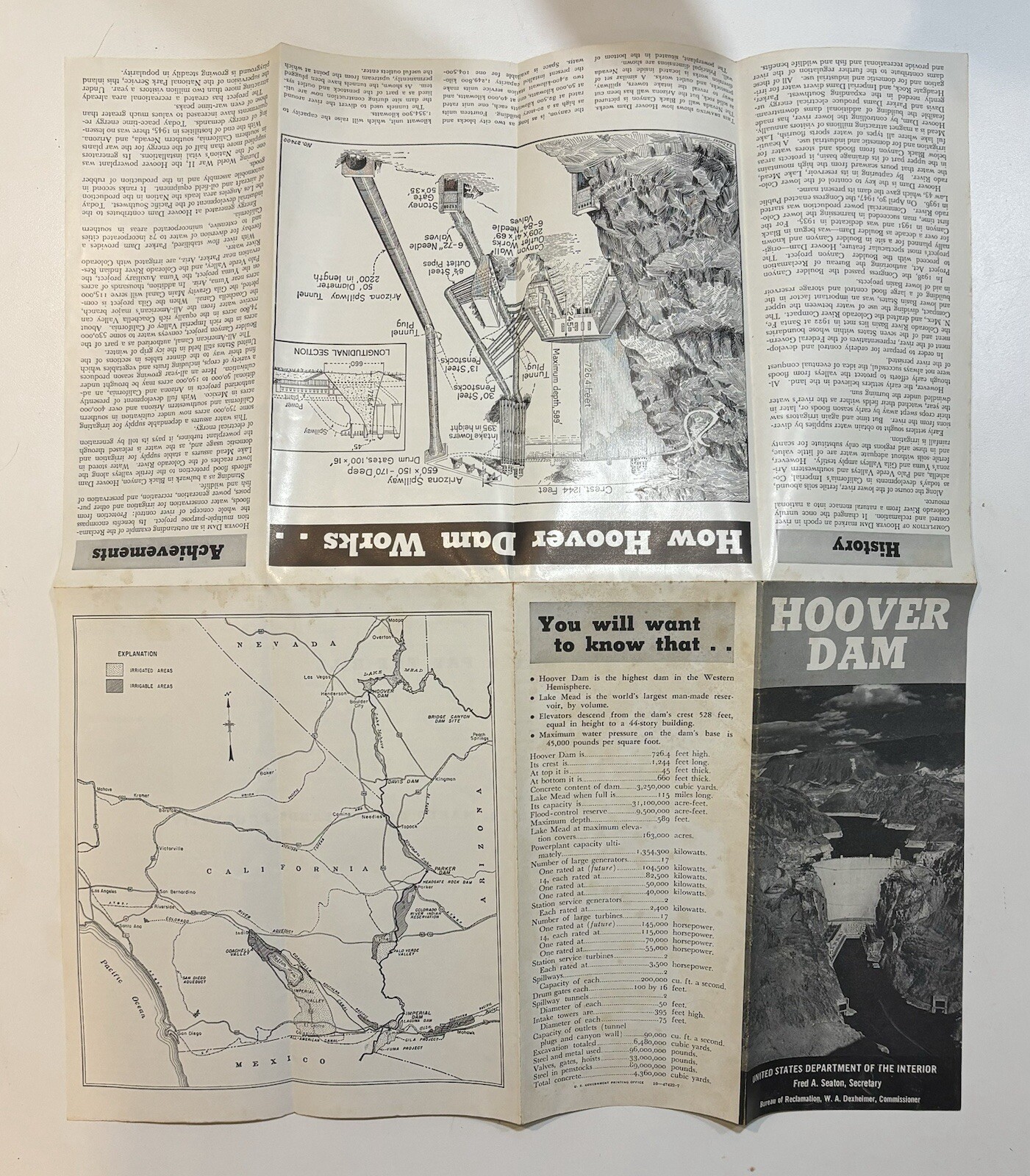 Vintage Travel Brochures – The Grand Canyon Hoover Dam Yosemite National Park