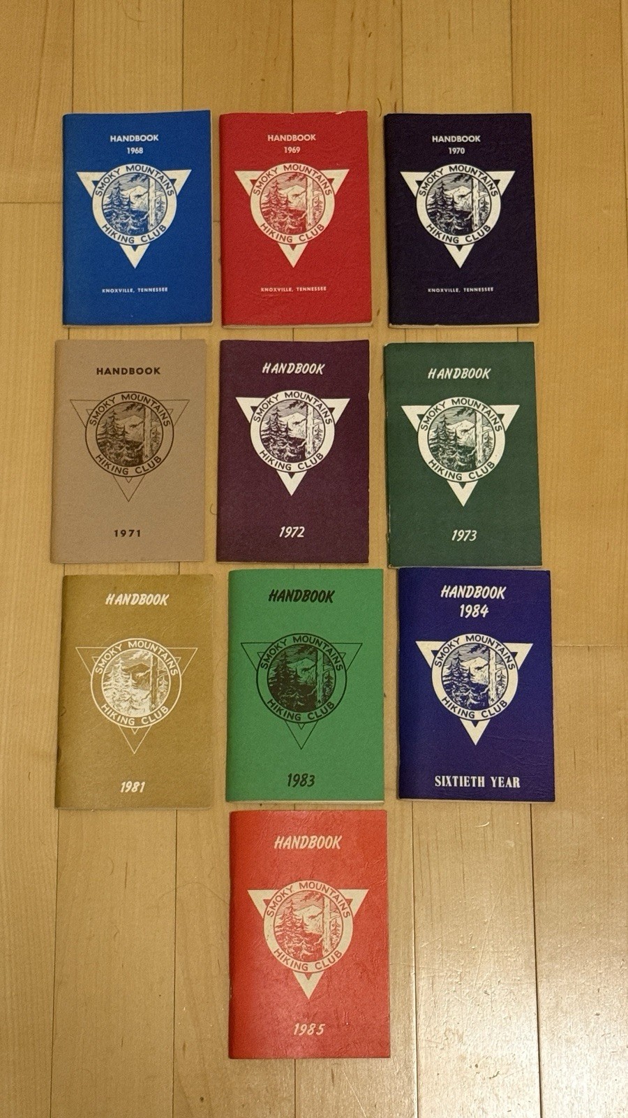 Smoky Mountains Hiking Club 1968-1985 Handbook Lot Vintage Knoxville TN SMHC