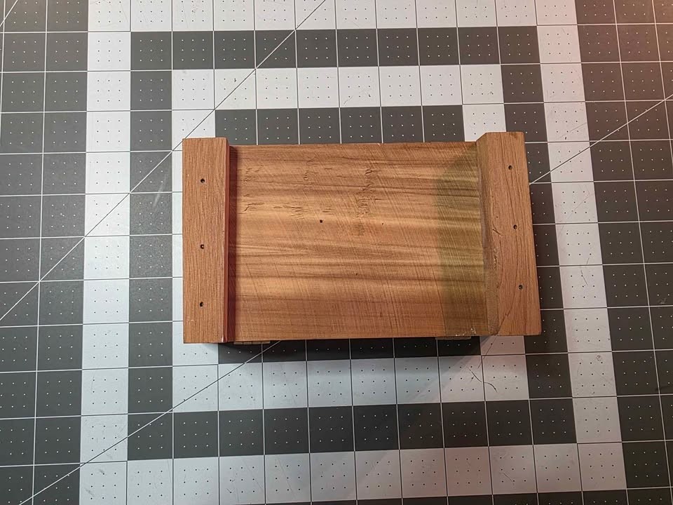 Rocky Mountain Park Cedar Souvenir Tricket Box with Lid