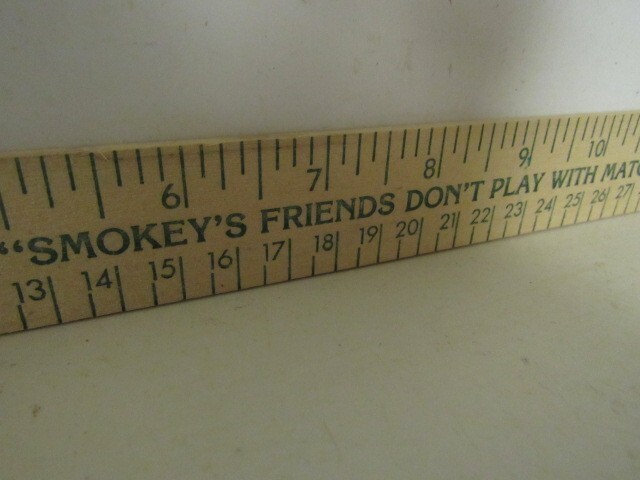 Vtg. Promotiona USFS “A Rule to Prevent Forest Fires/Smokey’s Friends…” Ruler