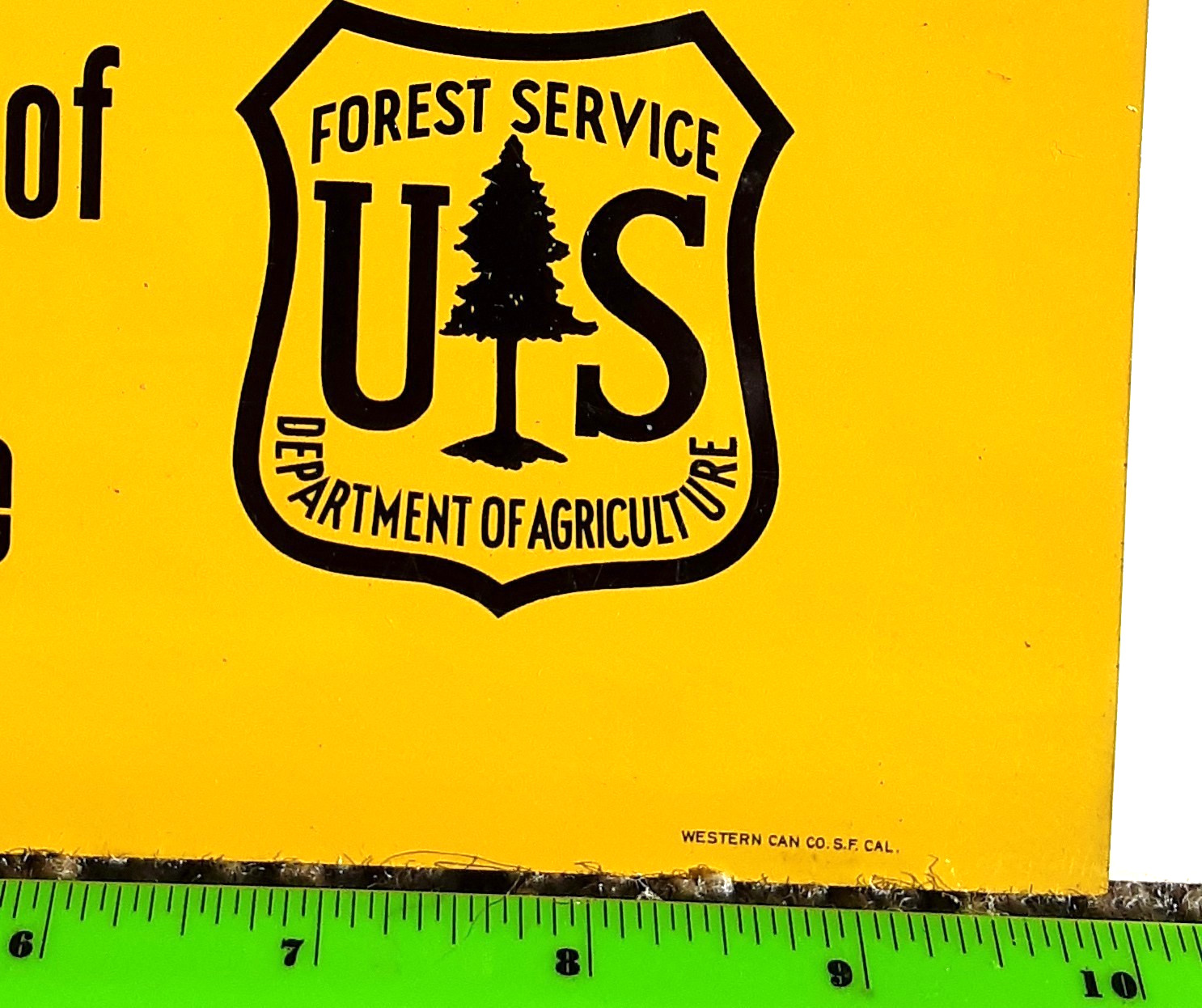 Original Old Forest Service ADMINISTRATIVE SITE metal/Tin sign Form 394