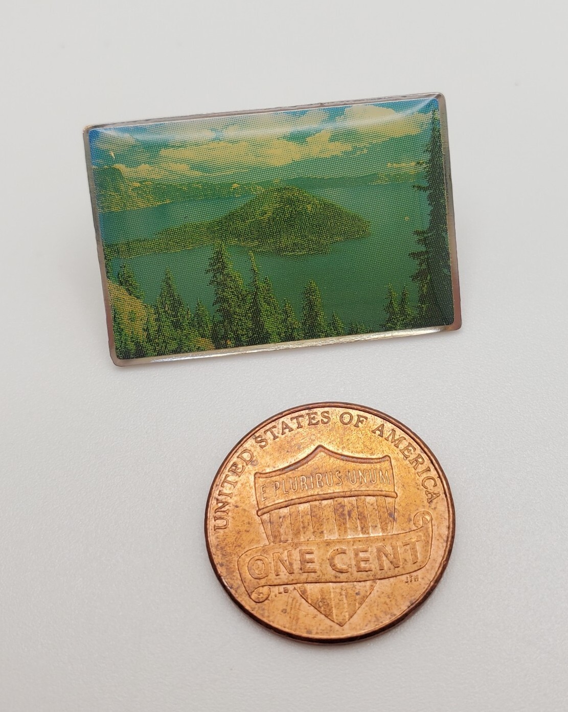 Wizard Island Crater Lake National Park OREGON Souvenir Picture Pin