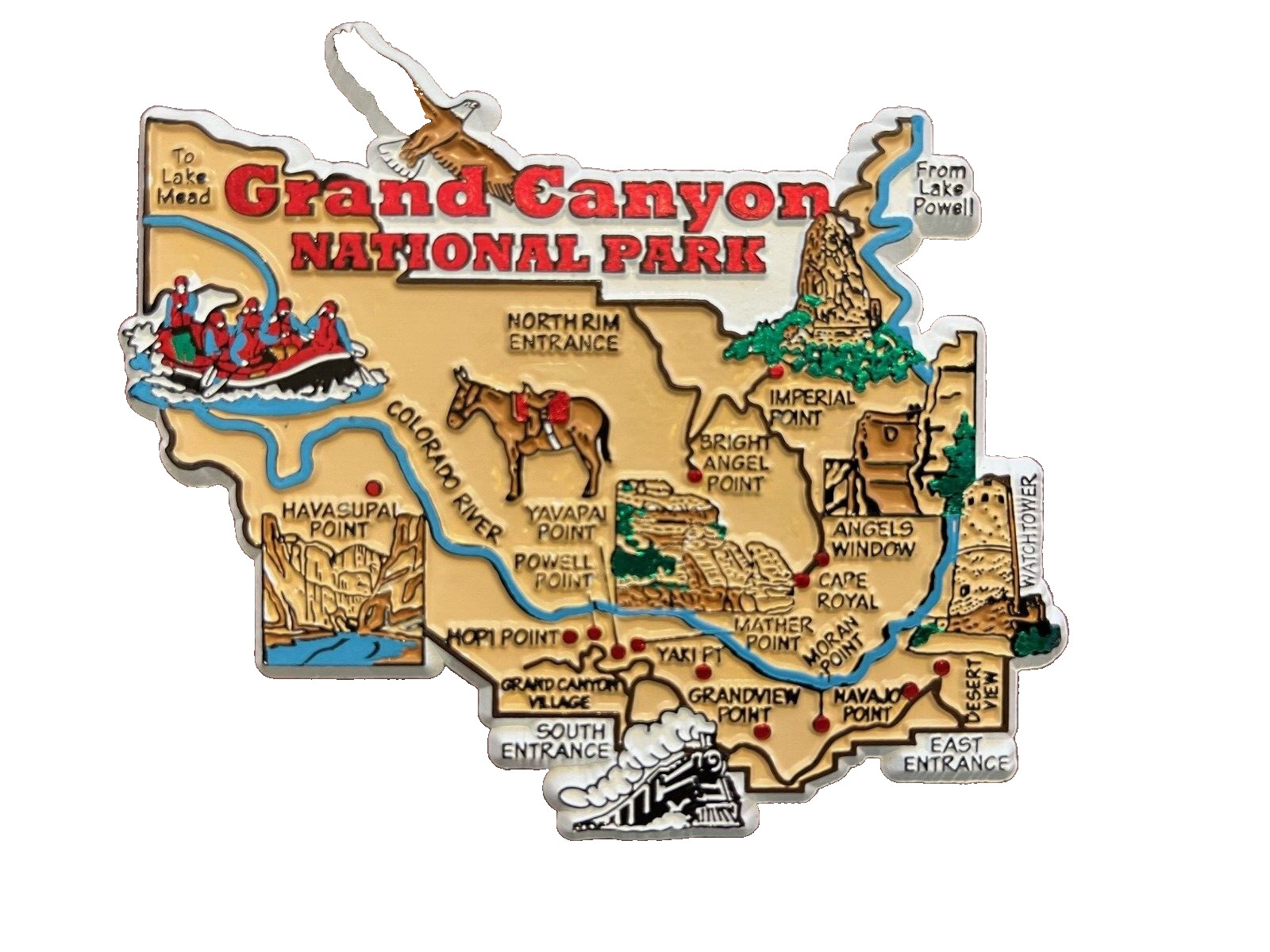 GRAND CANYON NATIONAL PARK MAGNET MAP