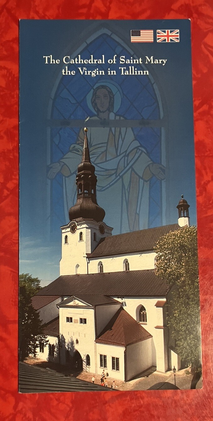 THE CATHREDAL OF SAINT MARY THE VIRGIN IN TALLINN ESTONIA BROCHURE in ENGLISH