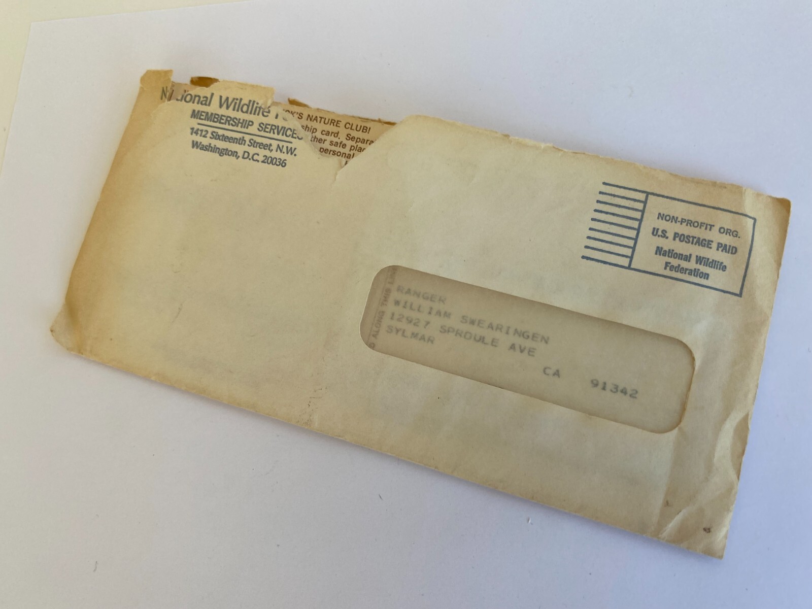 Vintage RANGER RICKS NATURE Club-MEMBERSHIP CARD/Letter-National Wildlife 1972