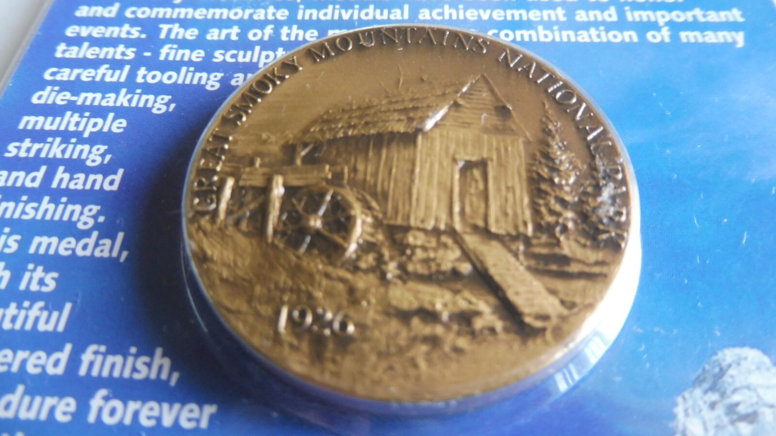 LOT (3) 2009 SMOKY MOUNTAINS COLLECTOR’S COIN MEDAL 75TH ANNIVERSARY SOUVENIR NP