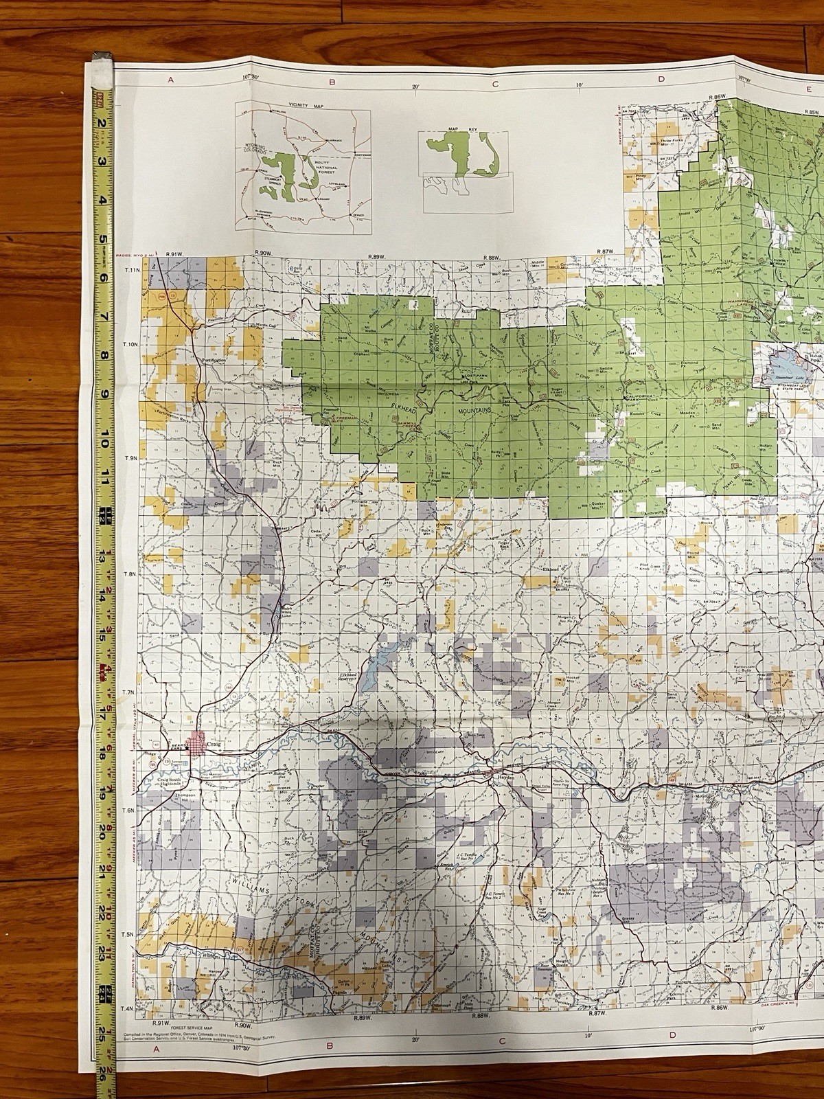 VTG Routt National Forest Colorado Forest Visitors Map US Forest Service