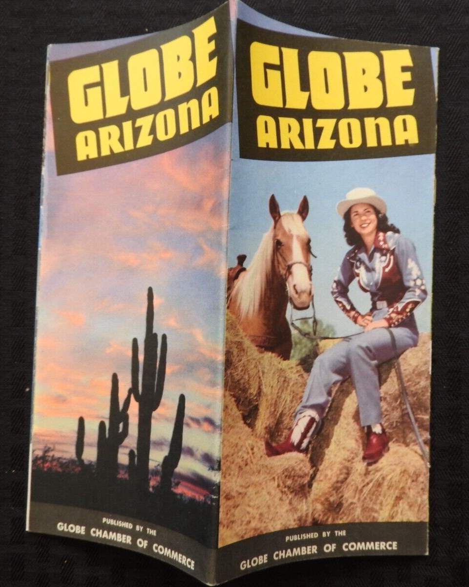 1948 Chamber of Commerce Globe AZ Visitor Packet Brochure Signed Letter Brooks