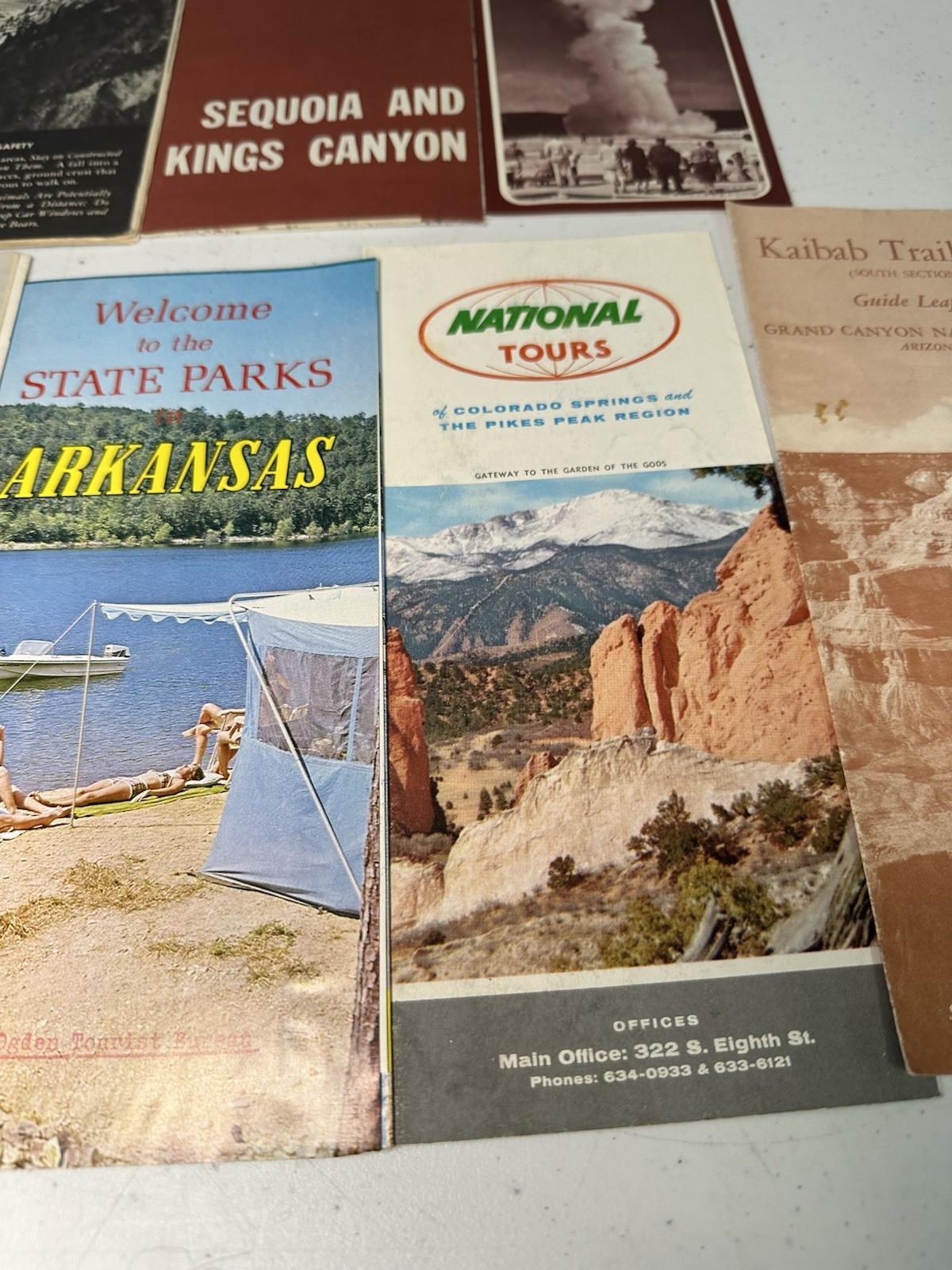 NATIONAL PARKS BROCHURES 1960’s-70’s Yellowstone National Forrest’s Lot Of 19