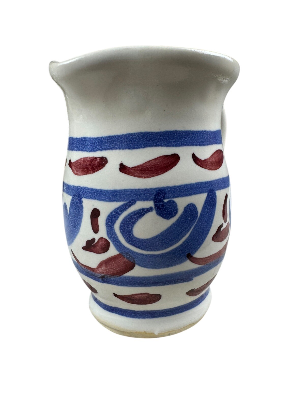 Vintage Eastern National Park Folk Pottery Pitcher Jamestown Collection Creamer