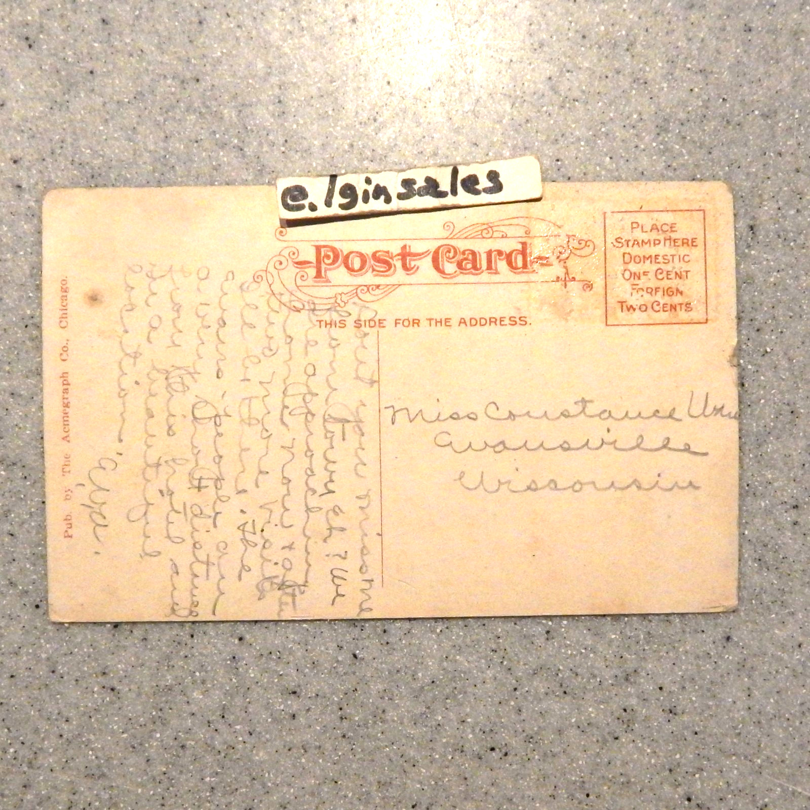 Lake Hotel Colorized Postcard Yellowstone National Park – Circa 1915