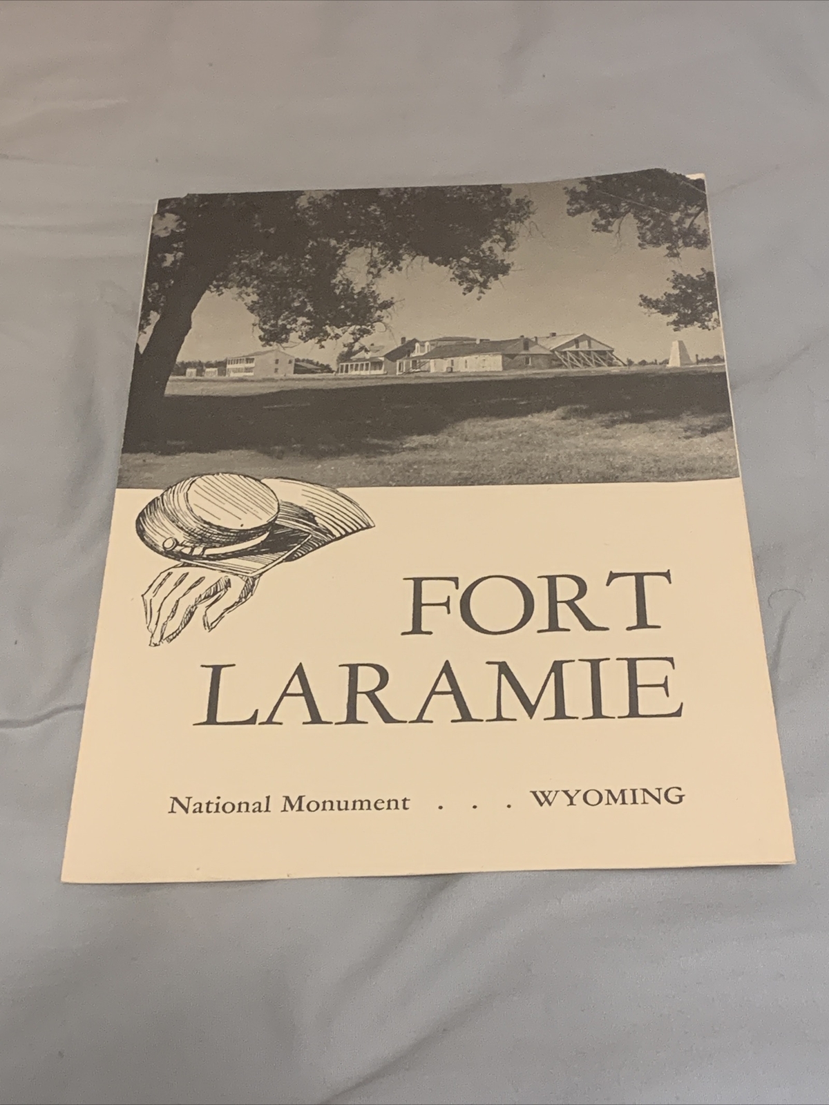 Vintage Rare – Fort Laramie National Monument Wyoming Brochure Pamphlet Map 1952