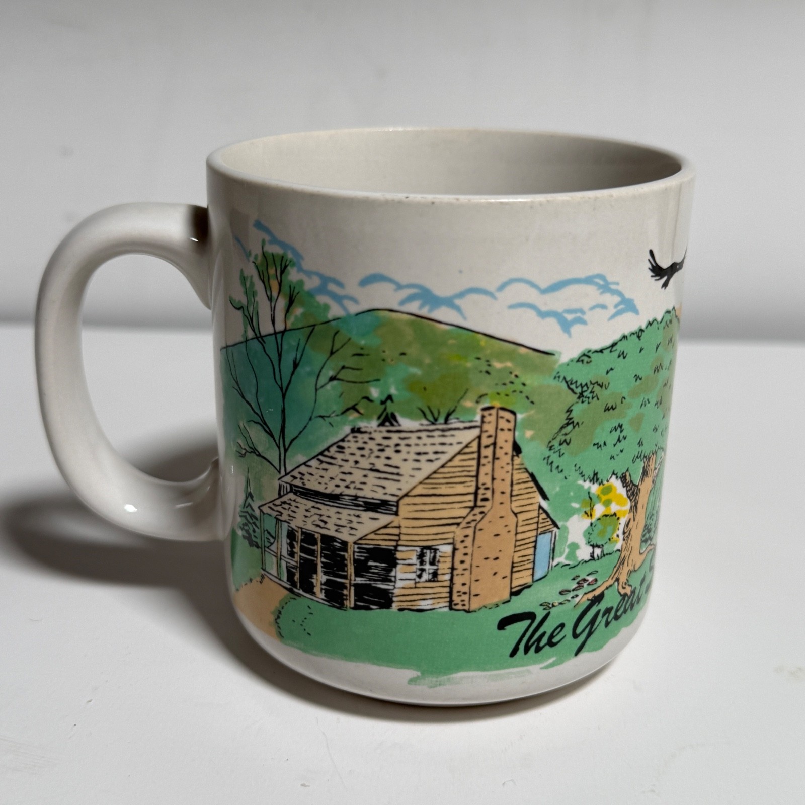 Vintage Great Smoky Mountains Black Bears Coffee Mug Cup