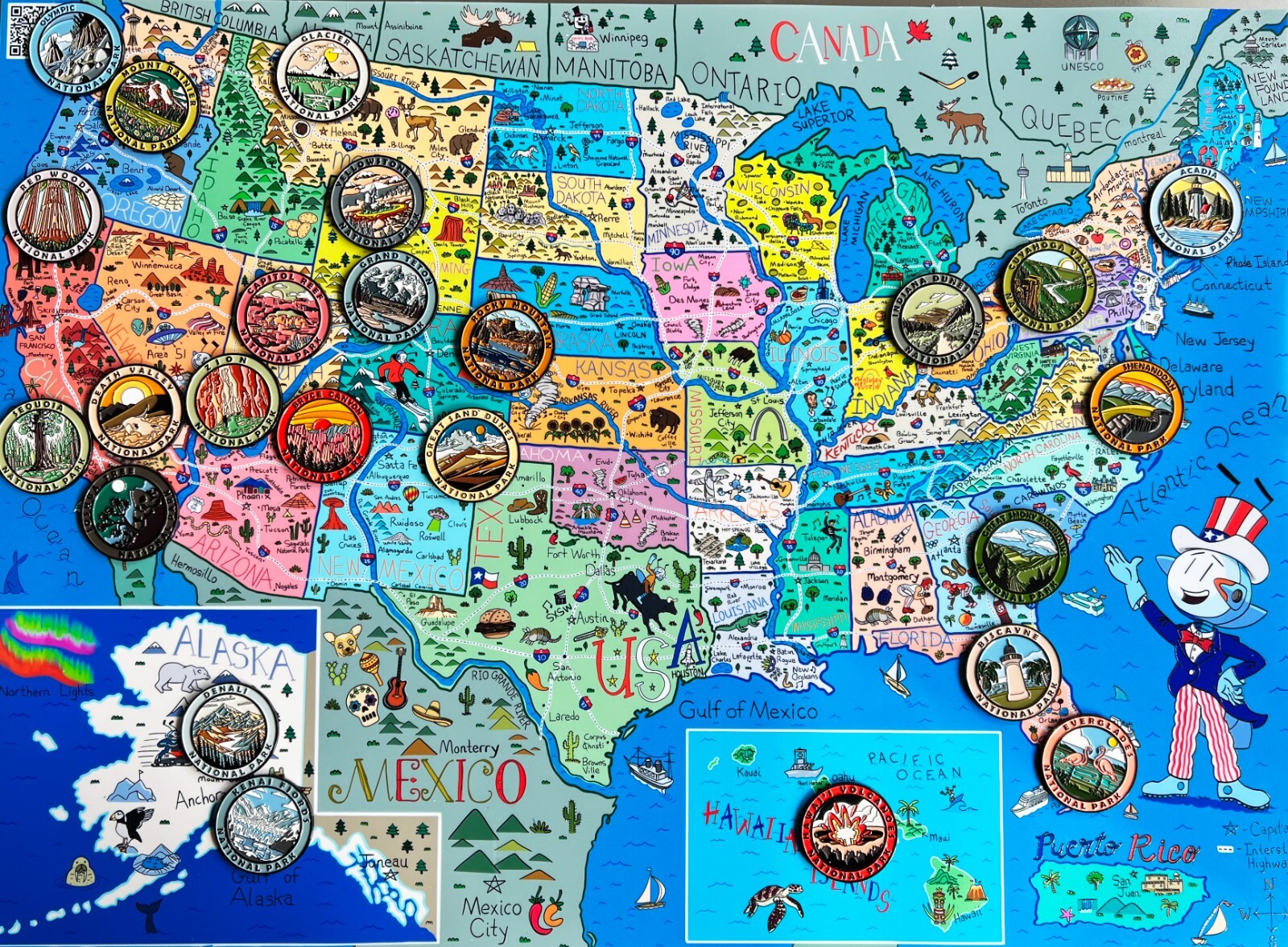 Kenai Fjords National Park 3D Collectible Magnet Travel Gifts Souvenir