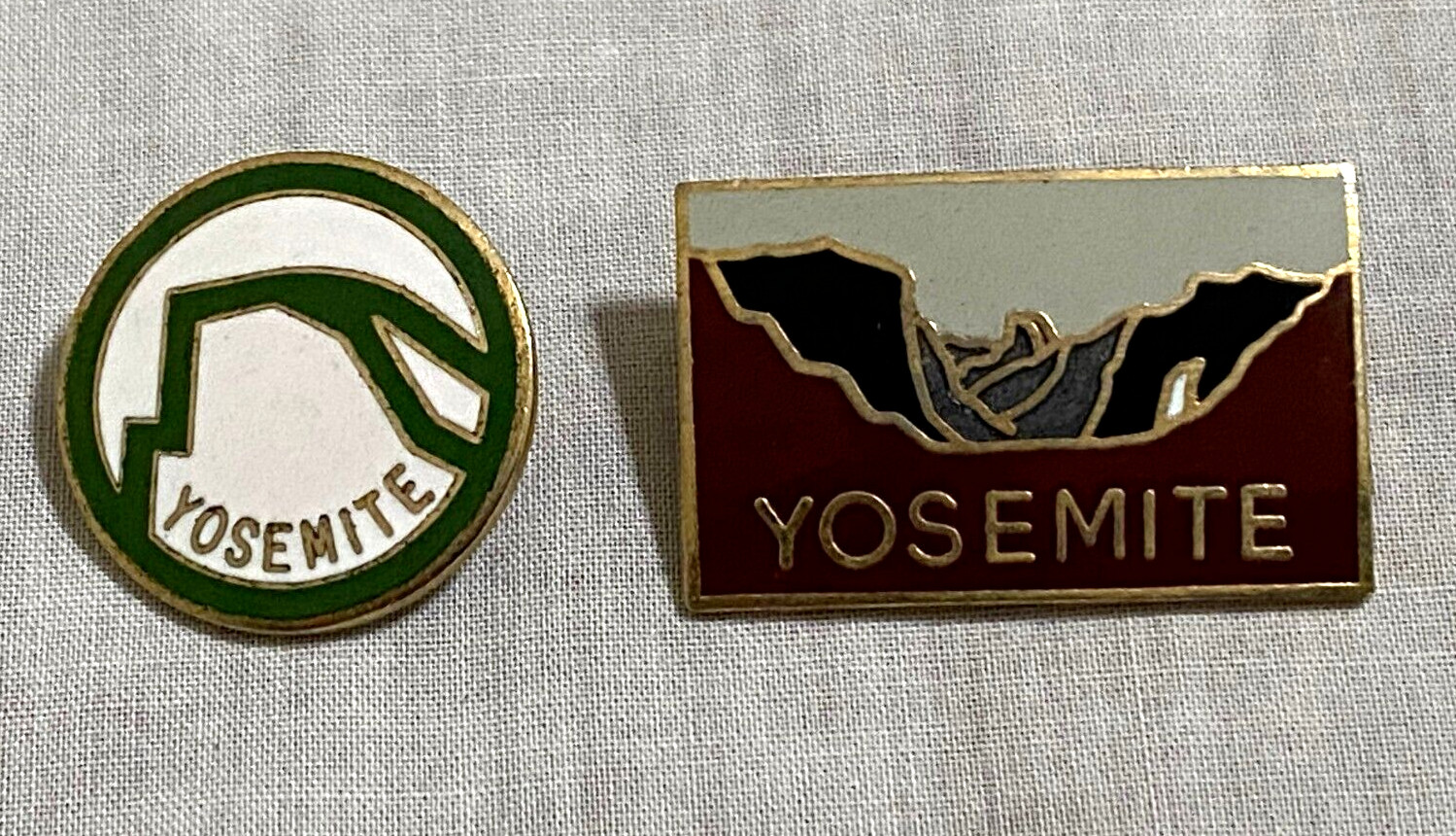 YOSEMITE National Park HALF DOME Hat Lapel Pin Collectible Lot of 2