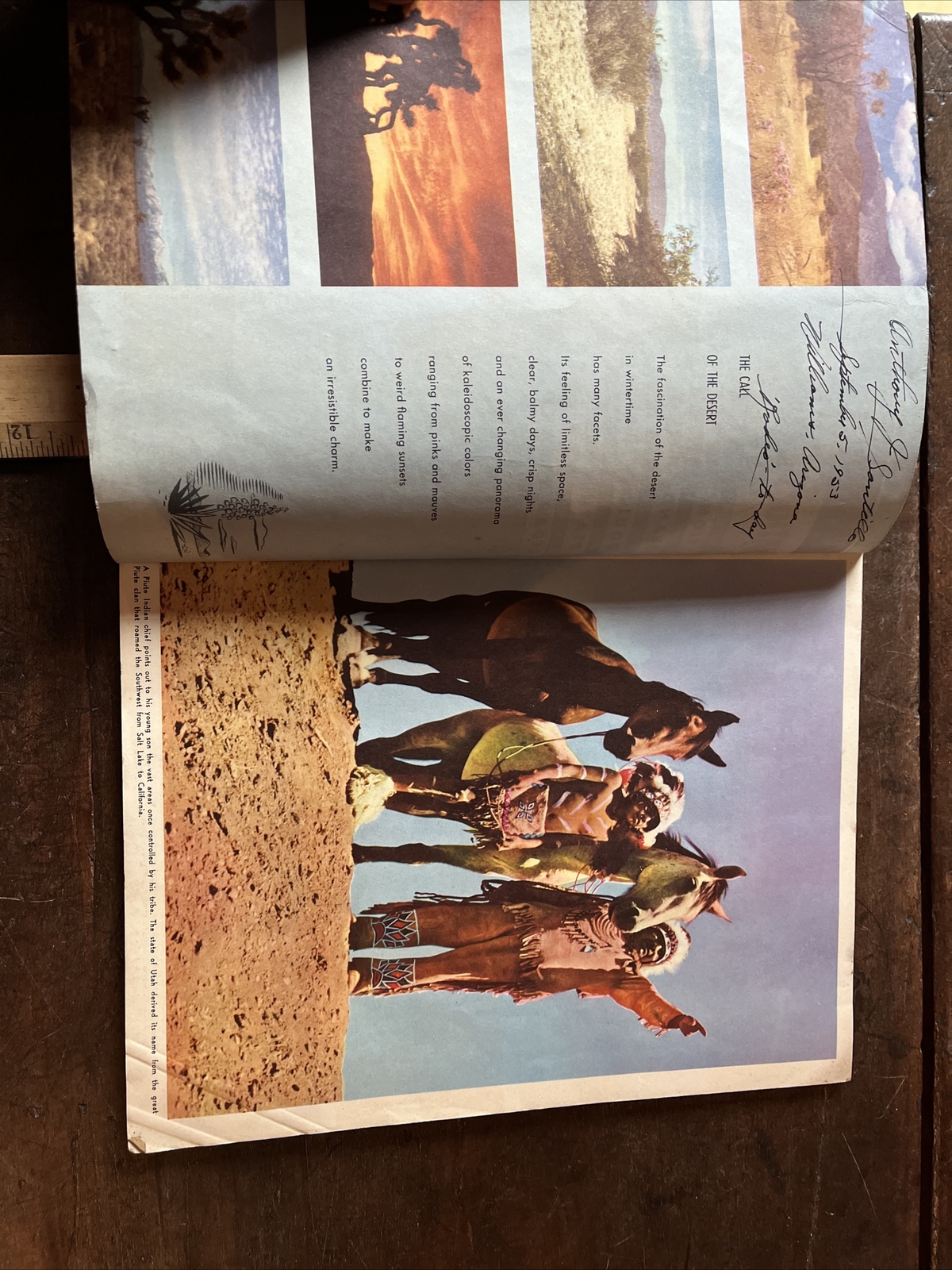 Grand Canyon Zion, Bryce, Death Valley Natl. Park 1953 Travel Book +Color Pics
