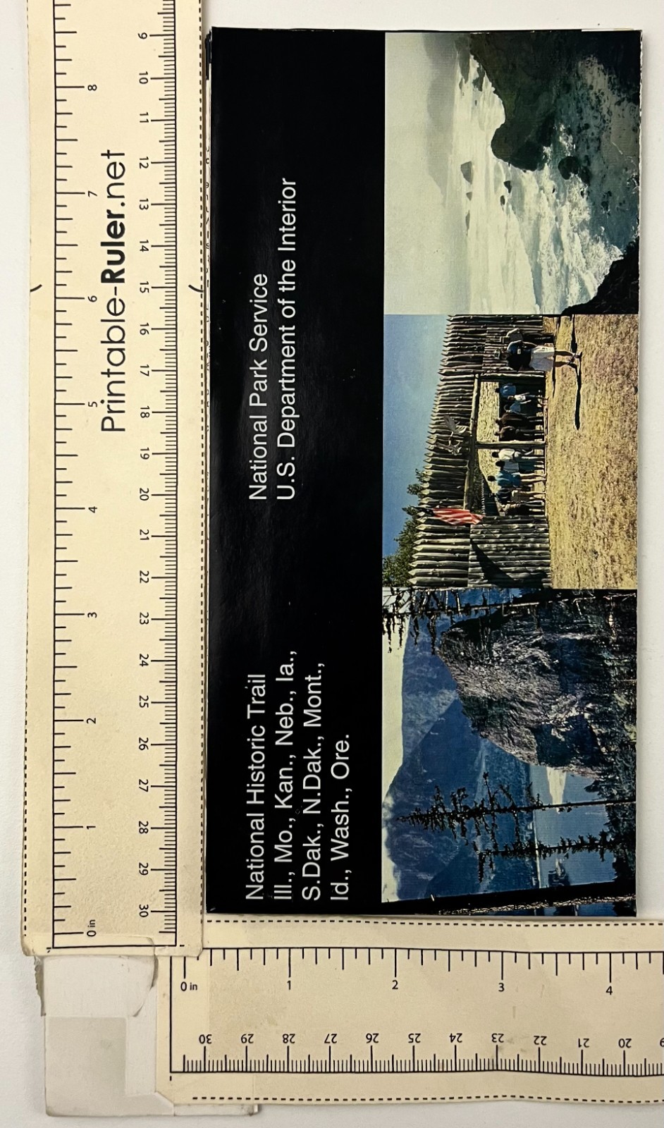 1997 Lewis & Clark Trail MO OR SD National Park Service VTG Map Travel Brochure