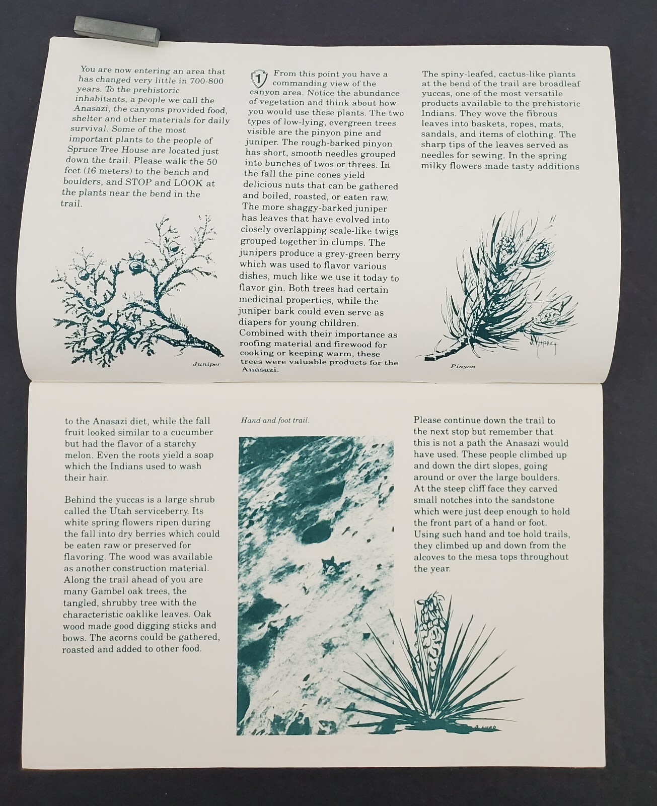 1986 Mesa Verde National Park CO Spruce Tree House Vtg Travel Booklet Brochure