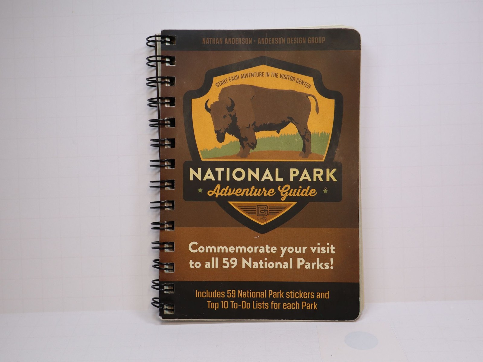 Anderson Design Group National Park Adventure Guide Stickers Spiral Book. used.