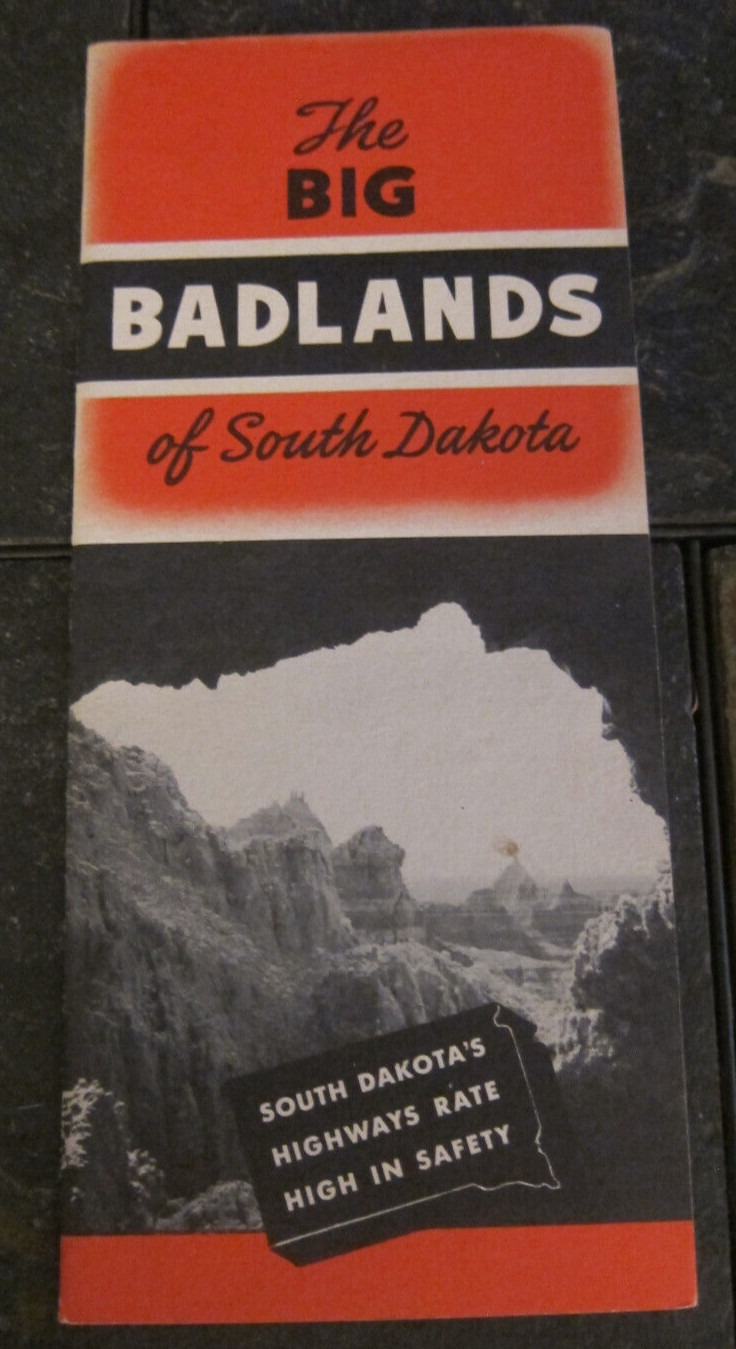 Vintage Brochure BADLANDS of South Dakota State Highway Commission