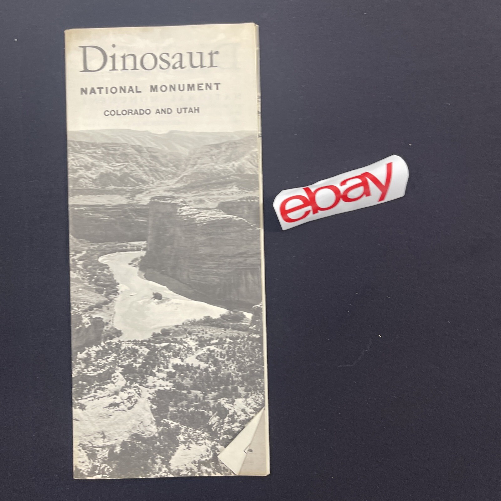 Vintage 1962 Dinosaur National Monument Brochure Pamphlet Map Guide Info CO UT