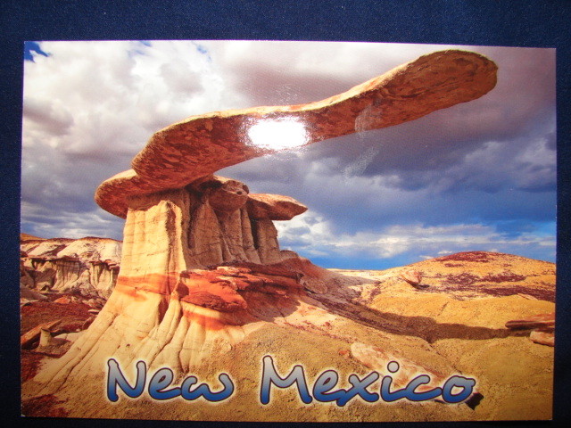 Bisti Badlands De-Na-Zin Wilderness Rock Formation New Mexico Postcard