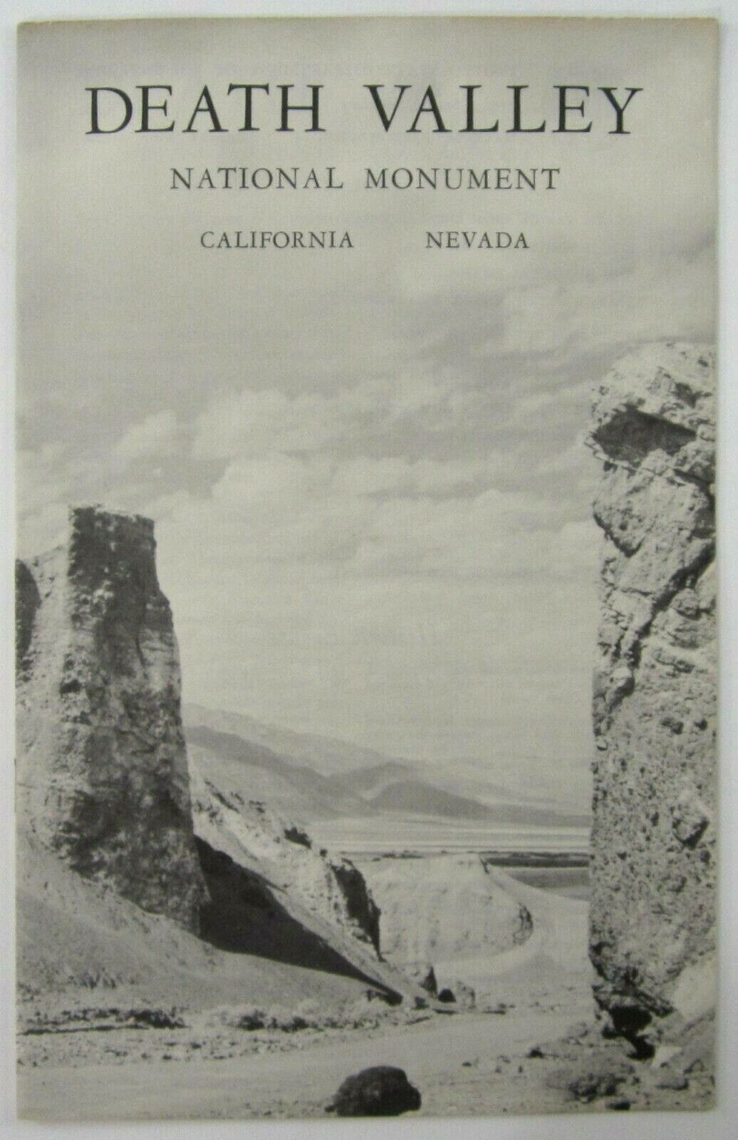 Vintage Death Valley Mojave Desert History National Monument Travel Booklet 1958