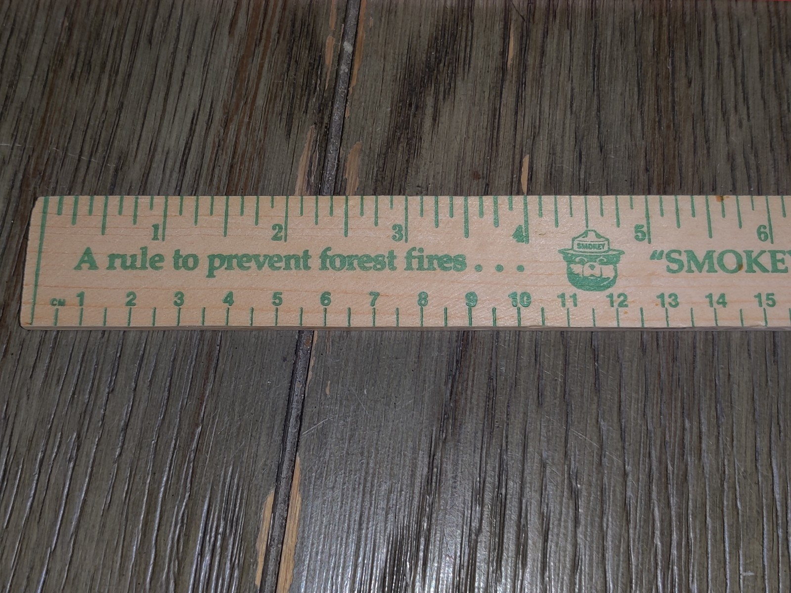 Smokey The Bear Wood Rulers Smokey’s Friends Don’t Play With Matches Forest Svc