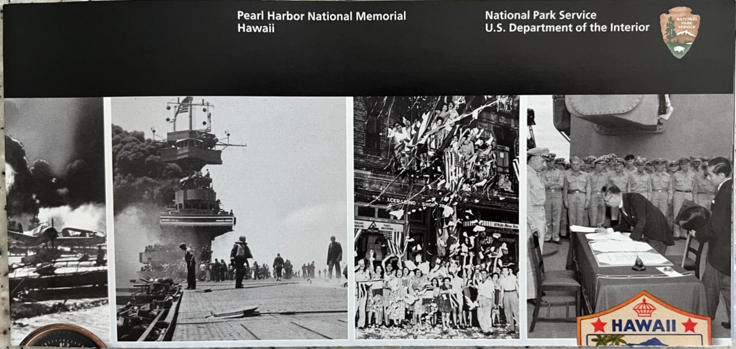 PEARL HARBOR MEMORIAL Hawaii NATIONAL PARK SERVICE UNIGRID BROCHURE/MAP GPO 2023